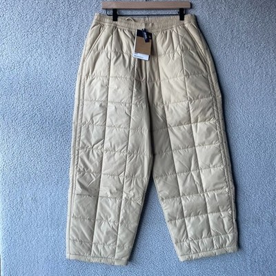 The NORTH FACE Lhotse Quilted Puffer Pants Khaki Women's Relaxed Fit Size L NWT