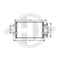 Kondensator Klimaanlage Diederichs DCC1360 Diederichs Climate FüR Opel Renault
