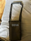 Sega Vintage Black Game Gear Carrying Case with Shoulder Strap Travel Bag