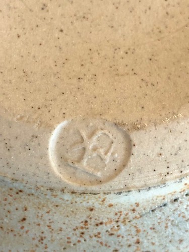 Blue Tone Art Pottery Vase Signed with Pottery Mark - Picture 6 of 7