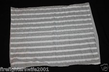 Room Essentials Gray White Stripe Standard Sham new w/o pkg 831