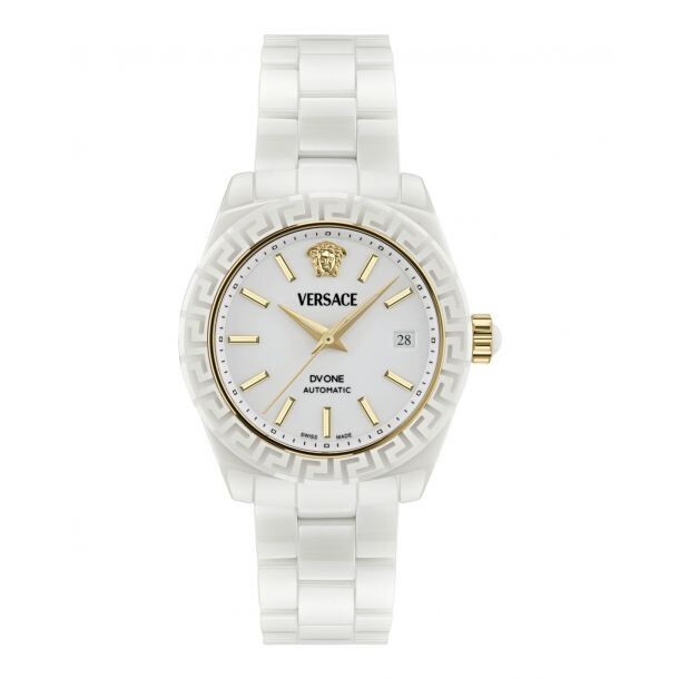 Versace Womens Super Sport 40mm Strap Fashion Watch Versace Sport Tech Womens Watch 40mm Gold Tone Case Black  main image 2