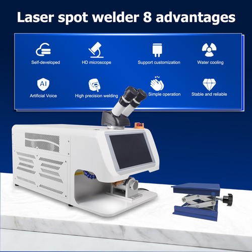 Saldatrice laser gioielli 200W per saldatura a punti metallo oro argento con CCD - Foto 7 di 19