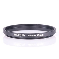RISE UK 48mm to 49mm Camera Filter Lens 48mm-49mm Step Up Ring Filter Adapter