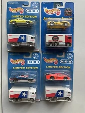 Hot Wheels H E B 2 Pack Limited Edition 1996 Lot of 4