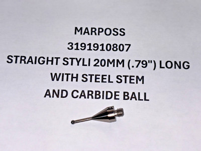 MARPOSS STRAIGHT STYLI CARBIDE BALL 3191910807