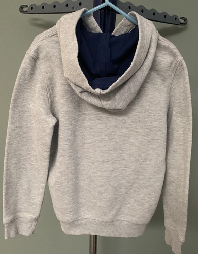 Eddie Bauer Kids Hooded Sweatshirt Gray Explore Sz XS 5/6 - Picture 2 of 4