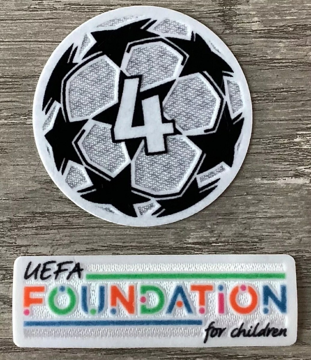 AFC AJAX Times Winner Champions League Trophy Set Sleeve Patches