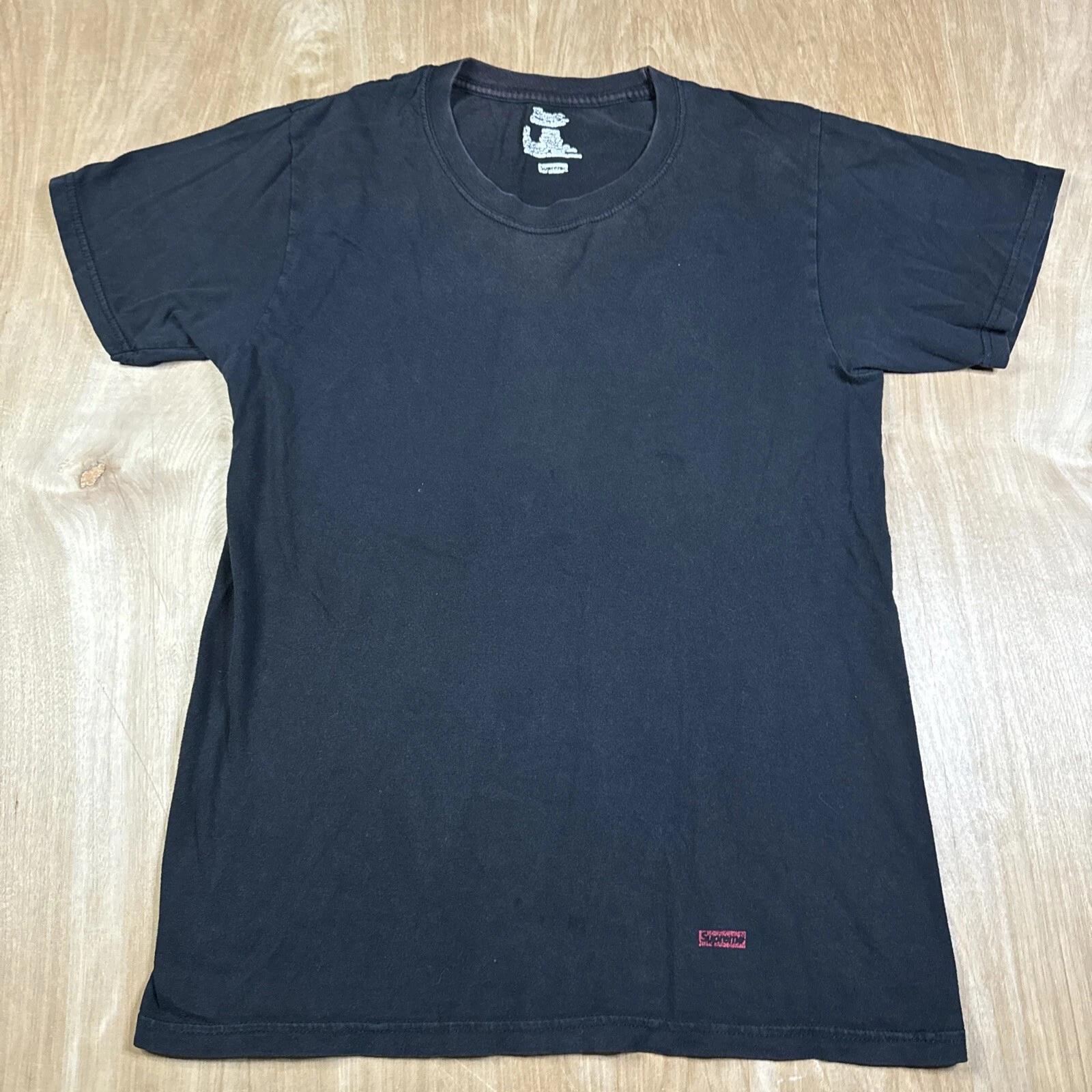T shirt noir manches courtes homme Supreme taille S