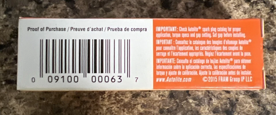 Bujía-Resistencia de cobre Autolite 63 Foto 4 de 4
