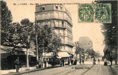 CPA PARIS (15. Jh.) Rue de la Convention Einnahme der Rue St-Charles (536773)
