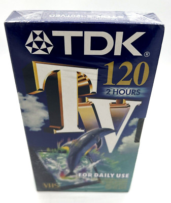 TDK 120 VHS Kassette NEU OVP Leerkassette 2 Stunden Videokassette For daily use
