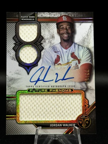 2024 Topps Triple Threads Future Phenoms Jordan Walker Triple Patch Auto /99 SP