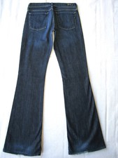 Citizens of Humanity Ingrid Low Flare Jean Women Sz 26 Dark Blue Strech L33.5