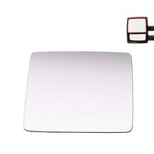Upper Mirror Glass For 2004-2012 Ford F150 Pickup Driver Left Side Adhesive Flat