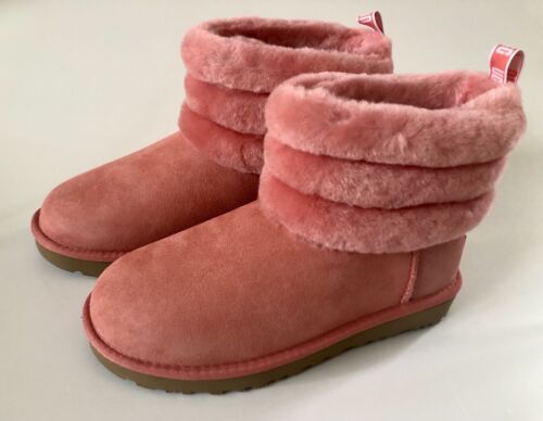 UGG Australia Schuhe Stiefeletten Fluff Mini Quilted pink Gr. 38 NEU & OVP - Bild 1 von 9