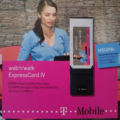 T-Mobile web n walk ExpressCard IV / HUAWEI E870