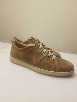 Ecco Men Sneaker Tan w/Orange Bottom EU 40 US 7
