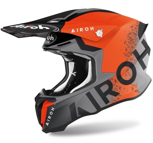 CASCO HELMET MOTO CROSS ENDURO AIROH TWIST 2.0 BIT ORANGE MATT ARANCIO TG XS  | eBay