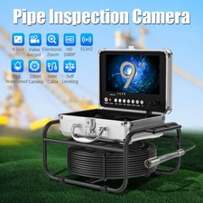 9" DVR 512HZ Self Leveling Sewer Pipe Inspection Camera 23mm Lens Endoscope 50M