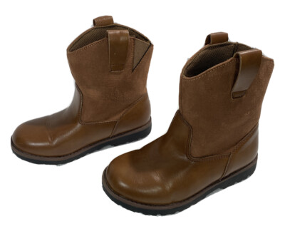 Cat & Jack Girl Size 13 Boots Brown Lower Calf Height Snow & Muck Tread 