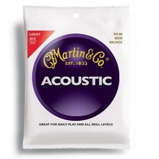 Martin 80/20 Bronze Acoustic Guitar String Set  Light Gauge 012 - 054