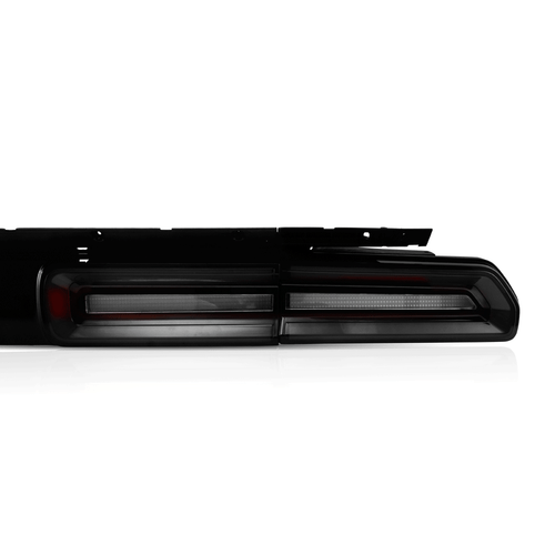 SMOKED LED Tail Lights For 2008-14 Dodge Challenger W/Red Sequential Turn Sig. - Picture 3 of 12