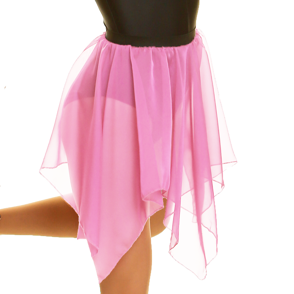 GIRLS Lyrical Skirt HANDKERCHIEF Chiffon Dance SKIRT UK Made eBay
