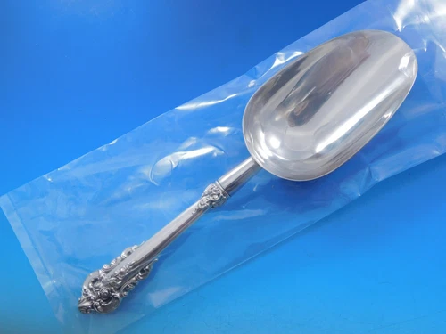Grande Baroque by Wallace Sterling Silver Ice Scoop HHWS Custom Made 9 3/4"