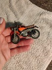 Vintage Diecast 3" Dirt Bike Orange RARE Kawasaki Yamaha Motorcycle Rare HTF — photo 4