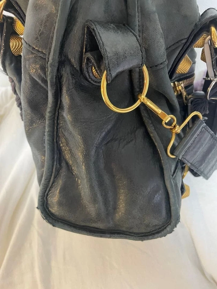 Balenciaga Giant City Dark Green Leather Bag From JAPAN - Image 4 of 4