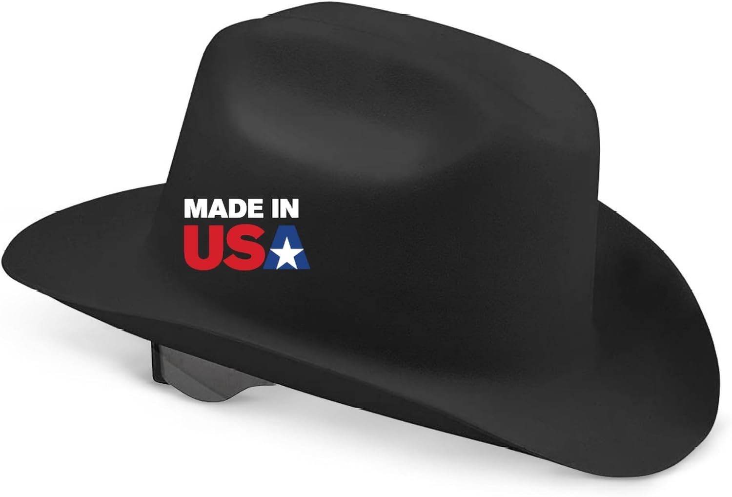 Cowboy Hard Hat - Western Outlaw Style Construction Helmet with Full Brim Shade