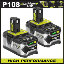 2PACK For RYOBI P108 18V 8.0Ah High Capacity Battery 18Volt Lithium-Ion Battery