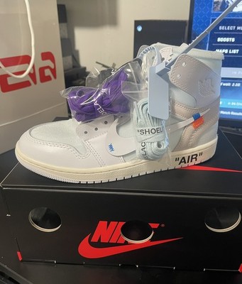 AIR JORDAN 1 RETRO HIGH OG VIRGIL ABLOH ARCHIVE ALASKA  AA3834 100 SIZE 8  