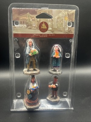 Lemax Enchanted Forest Figures Shopping Family  Christmas Village People