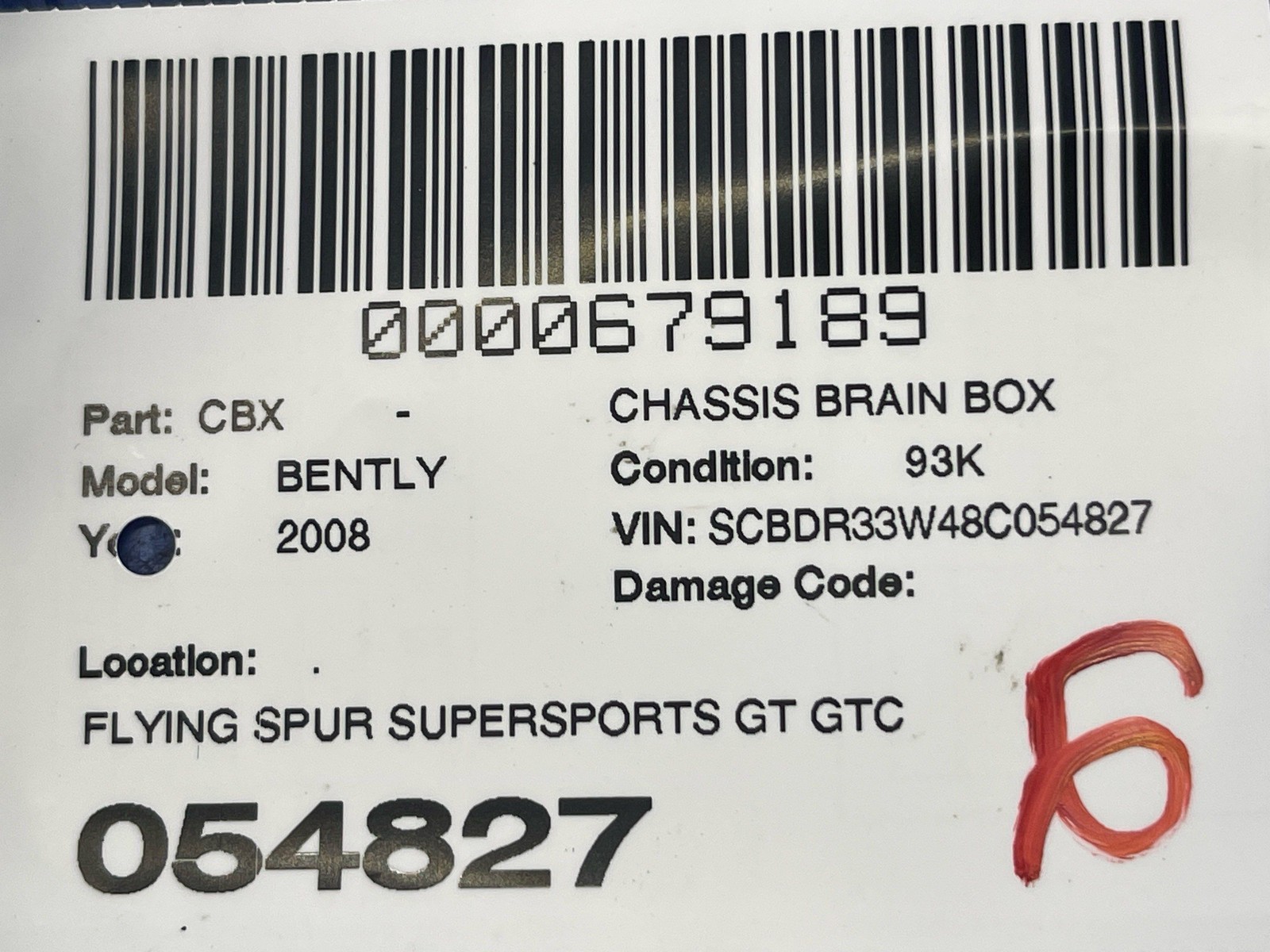 2006-2013 BENTLEY CONTINENTAL FLYING SPUR GT GTC COMFORT ACCESS BODY MODULE UNIT