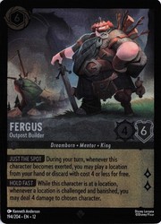 Fergus - Outpost Builder 194/204 Wilds Unknown Cold Foil Super Rare Disney Lorcana