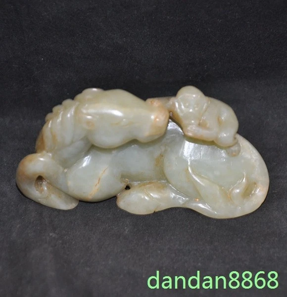 翡翠马动物中国风雕像、雕像| eBay