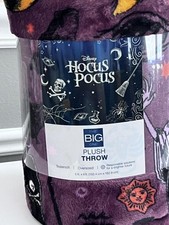 The Big One Disney Plush Throw Blanket 5' x 6' Hocus Pocus NEW