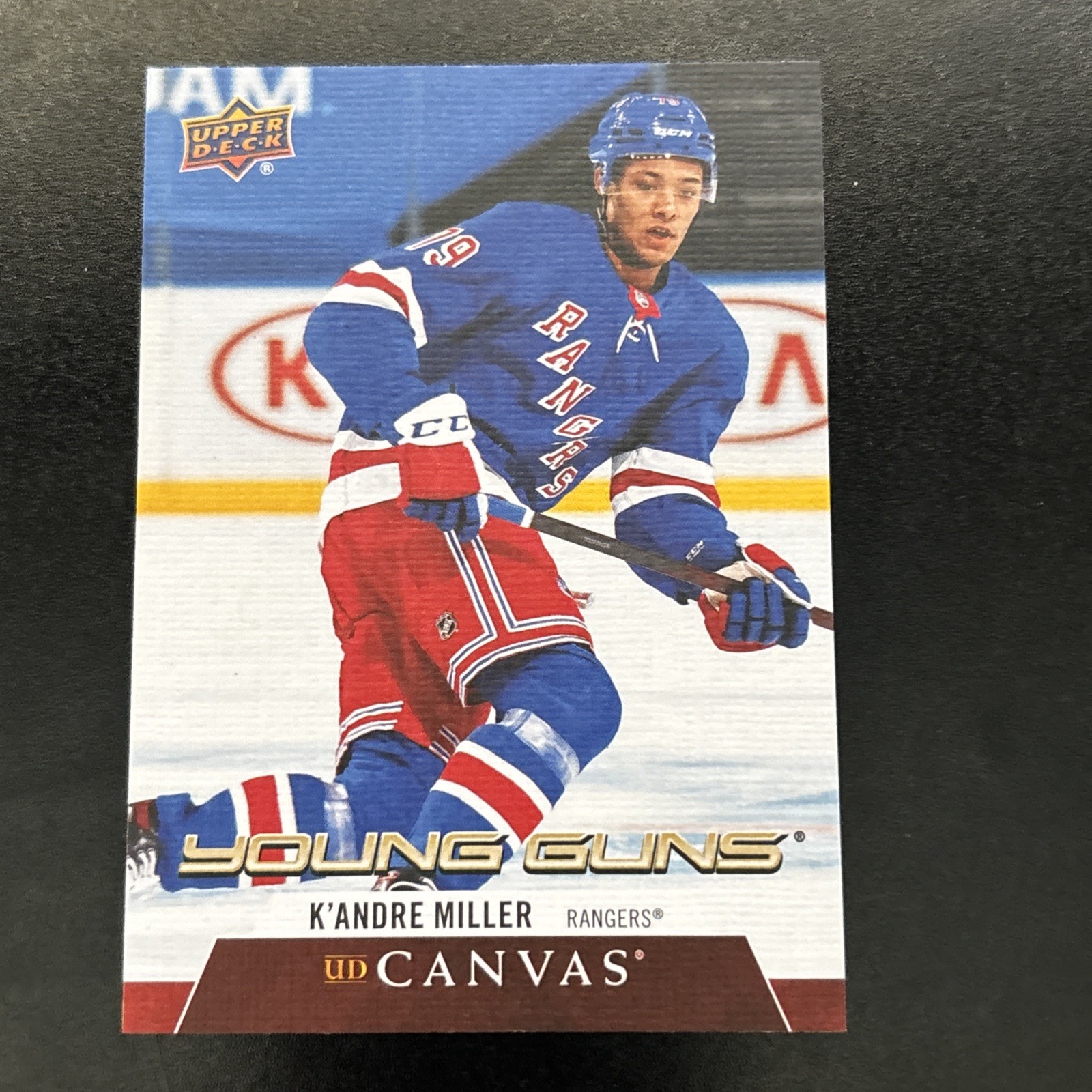 2020-21 Upper Deck Young Guns Canvas #C235 K'Andre Miller NY Rangers Carolina
