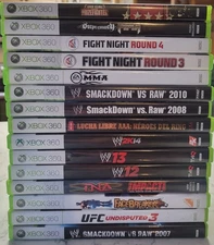 Xbox 360 15 Fighting / Wrestling Games Bundle / Lot
