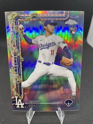 2025 Topps Holiday Chrome - Roki Sasaki #HC23 Refractor (RC) /499 Rookie