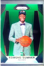 2017-18 Prizm Edmond Sumner Prizms Green RC #227 Pacers