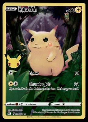 Pikachu Celebrations 005/025 Pokemon Card TCG