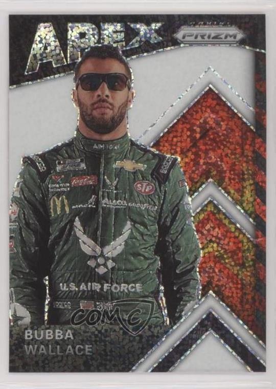 2020 Panini Prizm Apex White Sparkle Prizm Bubba Wallace #A8 0s3