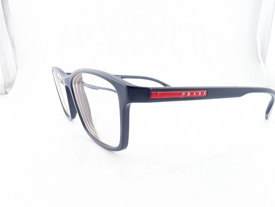 Solo monturas para gafas Prada, VPS 04M TWY-1O1, 56-16-145, azul, hecho en Italia Foto 3 de 4