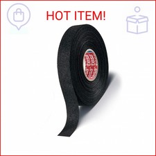 Tesa 51608 Black Fuzzy Fleece Interior Wire Loom Harness Tape for VW, Audi, Merc