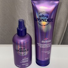 Aussie Ultra Wonder Duo Heat Protectant And Moisturizing Leave In
