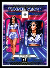 2025 Donruss WNBA #13 A'ja Wilson Tunnel Vision Press Proof Las Vegas Aces