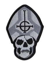 Ghost Papa Emeritus Patch | Ghost B.C. Skull Swedish Hard Pop Metal Band Logo